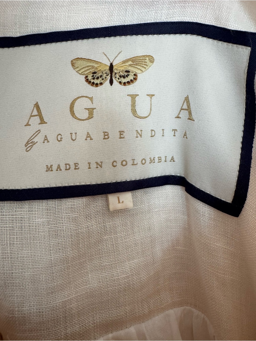 Agua by Agua Bendita Barbara Floral Hand Embroidered linen Maxi Dress NWT - Picture 6 of 9